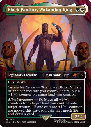 Black Panther, Wakandan King (Rainbow Foil) [Secret Lair Drop Series]-1