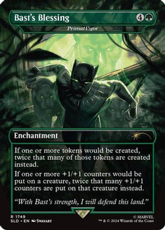 Bast's Blessing - Primal Vigor (Rainbow Foil) [Secret Lair Drop Series]-1