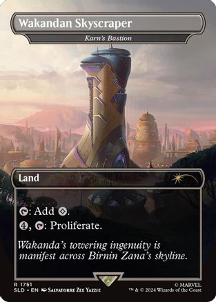 Wakandan Skyscraper - Karn's Bastion (Rainbow Foil) (SLD-1751) - Secret Lair Drop Foil-1