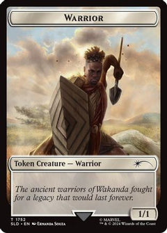 Warrior Token (Rainbow Foil) (SLD-1752) - Secret Lair Drop Foil-1