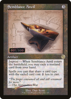 Semblance Anvil (Retro Schematic) (Serialized) [The Brothers' War Retro Artifacts]-1