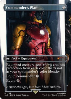 Commander's Plate (1733) (Rainbow Foil) [Secret Lair Drop Series]-1