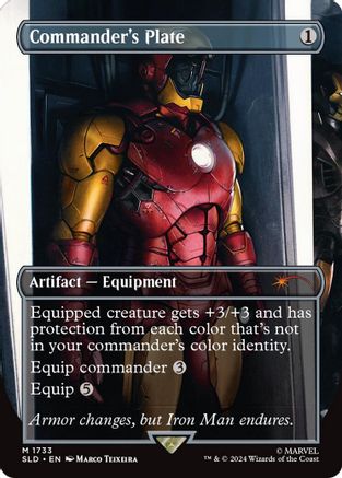 Commander's Plate (1733) (Rainbow Foil) [Secret Lair Drop Series]-1
