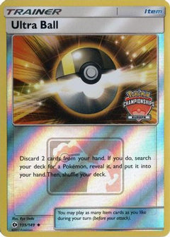 Ultra Ball 135/149  - Reverse Holofoil League & Championship Cards - Promo-1