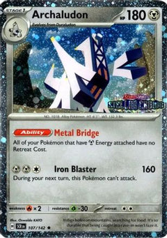 Archaludon 107/142  - Holofoil Miscellaneous Cards & Products - Rare-1