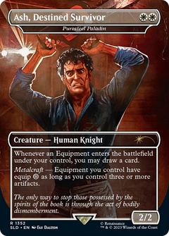 Ash, Destined Survivor - Puresteel Paladin [Secret Lair Drop Series]-1