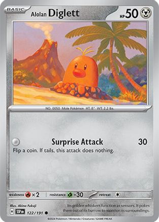 Alolan Diglett (122/191) [Scarlet & Violet: Surging Sparks]-1