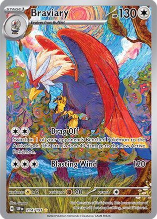 Braviary (214/191) [Scarlet & Violet: Surging Sparks]-1