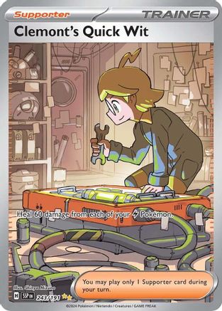 Clemont's Quick Wit (243/191) [Scarlet & Violet: Surging Sparks]-1