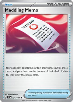 Meddling Memo (181/191) [Scarlet & Violet: Surging Sparks]-1