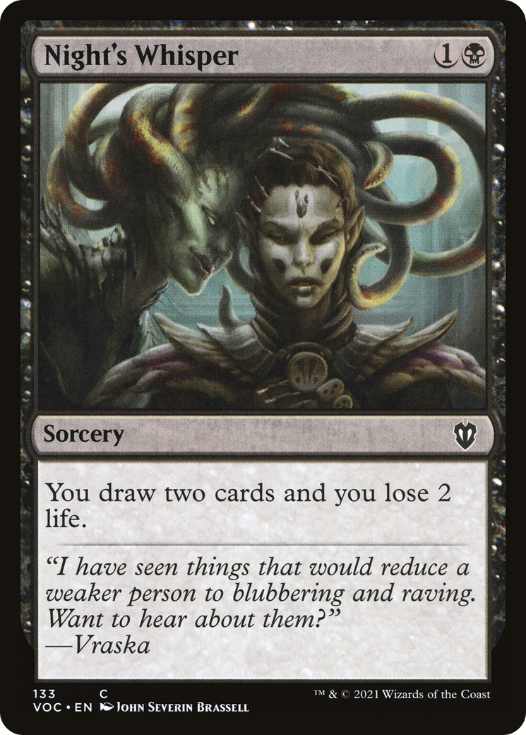 Night's Whisper [Innistrad: Crimson Vow Commander]-1