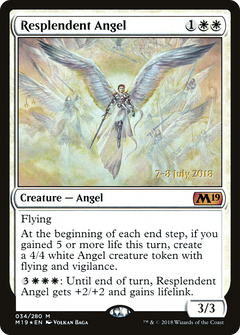 Resplendent Angel [Core Set 2019 Prerelease Promos]-1