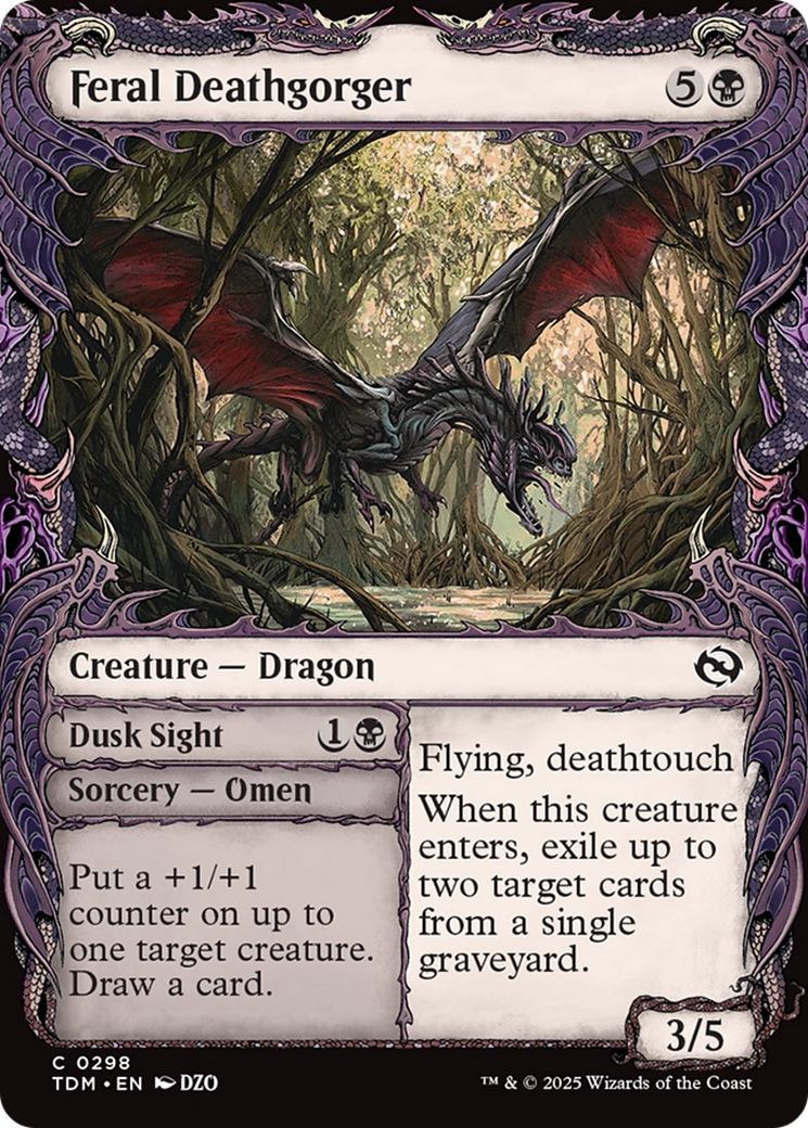 Feral Deathgorger (Showcase) [Tarkir: Dragonstorm]-1