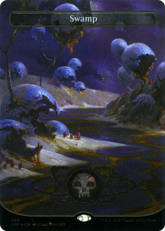 Swamp (488) (Planetary Space-ic Land) (Galaxy Foil) [Unfinity]-1