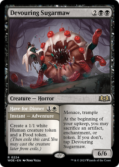 Devouring Sugarmaw // Have For Dinner [Wilds of Eldraine]-1