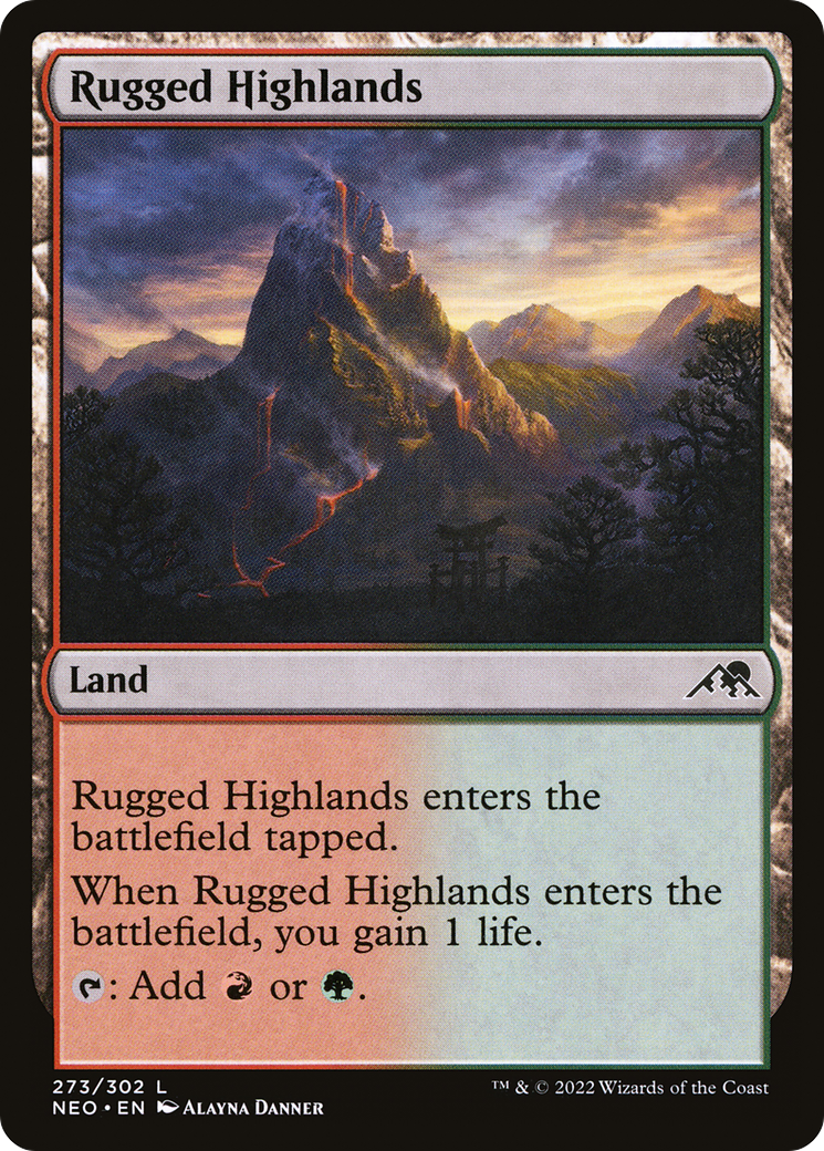 Rugged Highlands [Kamigawa: Neon Dynasty]-1
