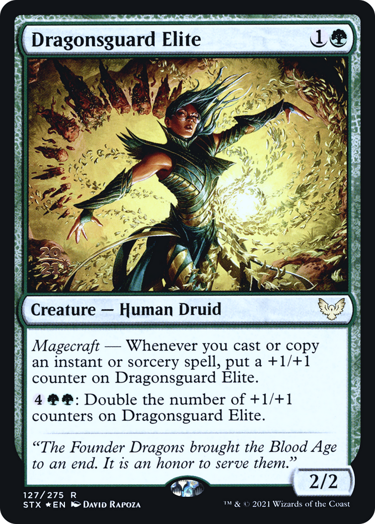 Dragonsguard Elite [Strixhaven: School of Mages Prerelease Promos]-1