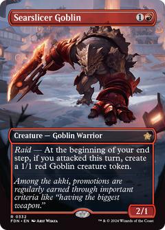 Searslicer Goblin (Borderless) [Foundations]-1