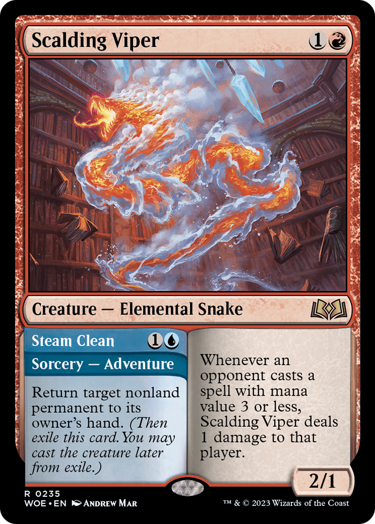 Scalding Viper // Steam Clean [Wilds of Eldraine]-1