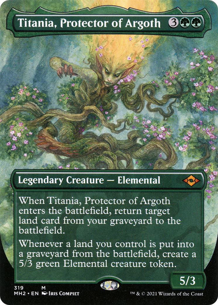 Titania, Protector of Argoth (Borderless Alternate Art) [Modern Horizons 2]-1