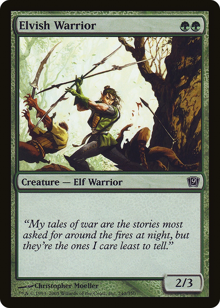 Elvish Warrior [Ninth Edition]-1