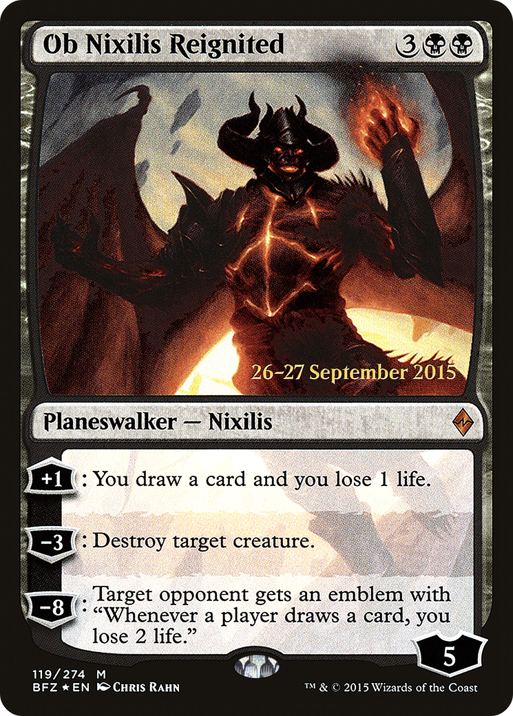 Ob Nixilis Reignited [Battle for Zendikar Prerelease Promos]-1