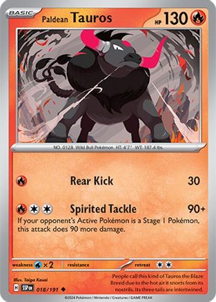 Paldean Tauros (018/191) [Scarlet & Violet: Surging Sparks]-1
