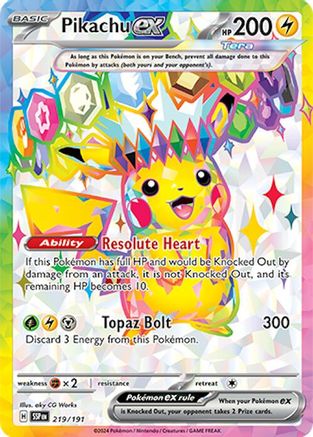 Pikachu ex (219/191) [Scarlet & Violet: Surging Sparks]-1