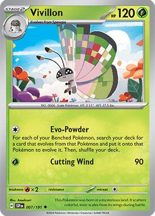 Vivillon (007/191) [Scarlet & Violet: Surging Sparks]-1