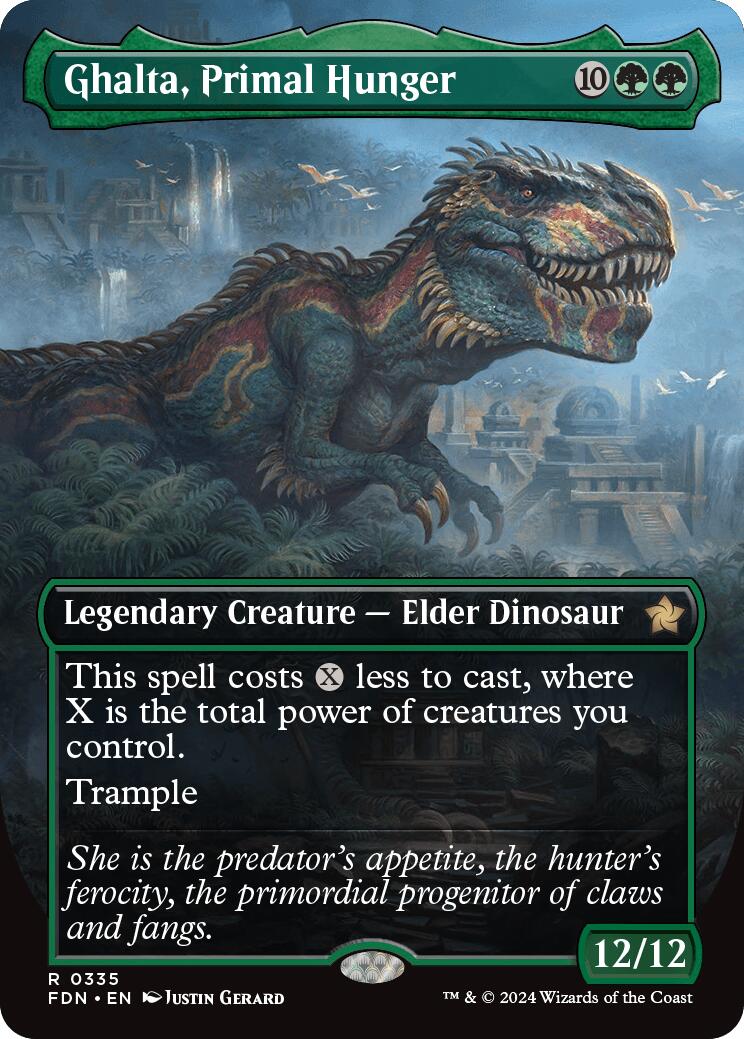 Ghalta, Primal Hunger (Borderless) [Foundations]-2