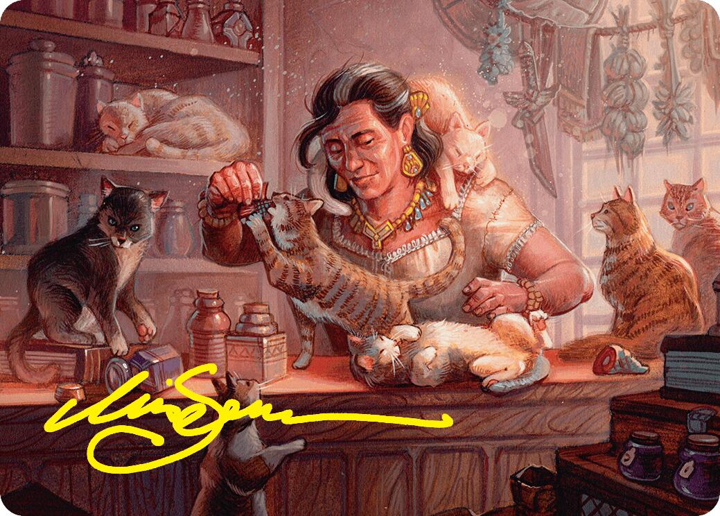 Cat Collector Art Card (1/54) (Gold-Stamped Signature) [Foundations Art Series]-1
