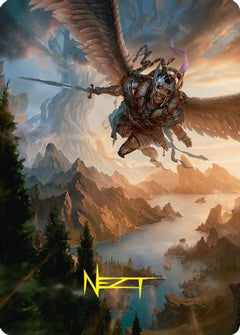 Youthful Valkyrie Art Card (28/54) (Gold-Stamped Signature) (ASFDN-028) - Art Series: Foundations-1