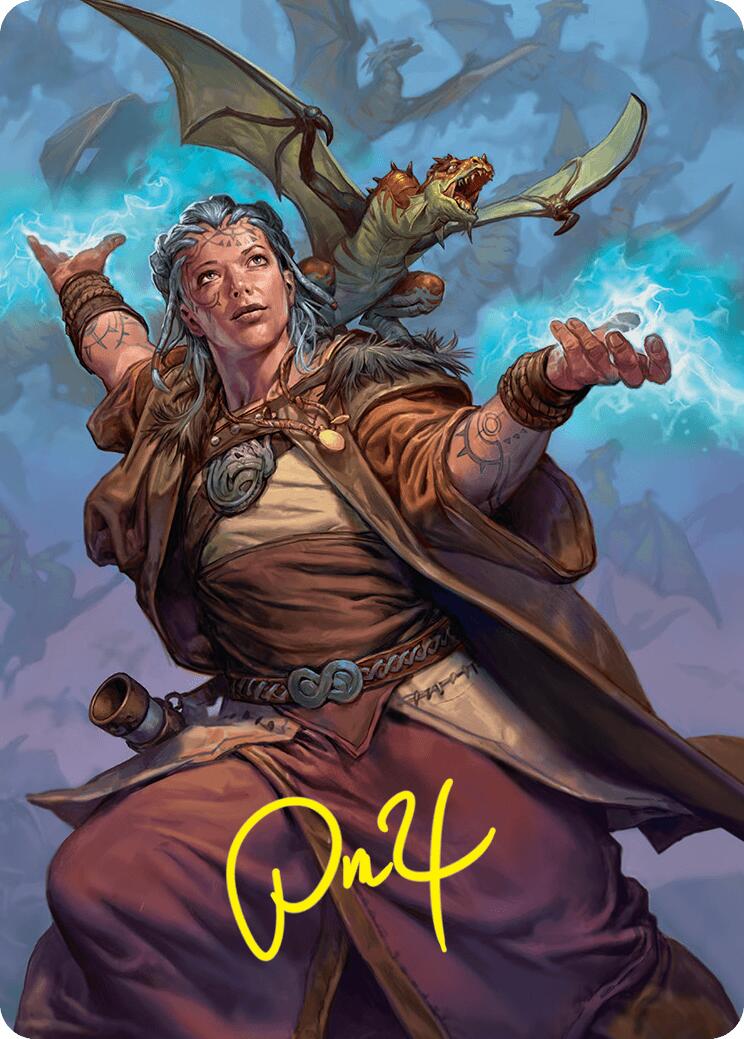 Drake Hatcher 2 Art Card (29/54) (Gold-Stamped Signature) [Foundations Art Series]-1
