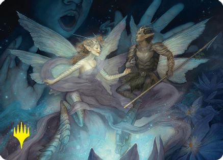 Faebloom Trick Art Card (6/54) (Gold-Stamped Signature) [Foundations Art Series]-1