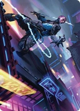 Kaito, Cunning Infiltrator Art Card (51/54) [Foundations Art Series]-1