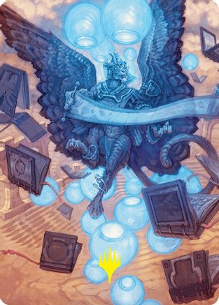 Sphinx of Forgotten Lore Art Card (33/54) (Gold-Stamped Signature) [Foundations Art Series]-1