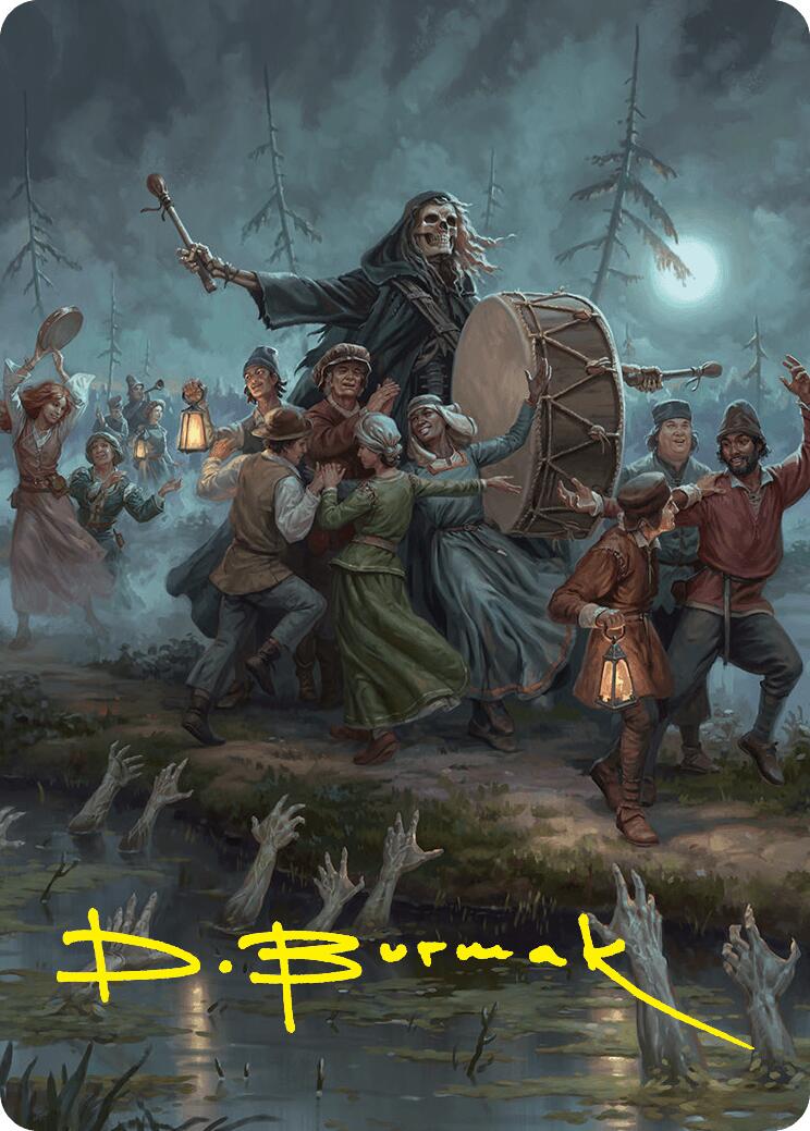 Blasphemous Edict Art Card (35/54) (Gold-Stamped Signature) [Foundations Art Series]-1