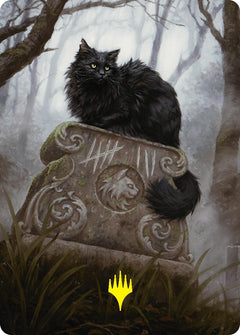 Nine-Lives Familiar 2 Art Card (36/54) (Gold-Stamped Planeswalker Symbol) [Foundations Art Series]-1