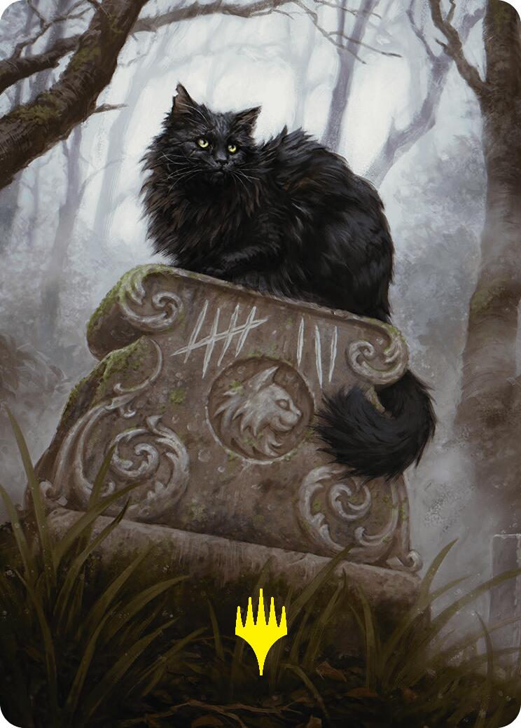 Nine-Lives Familiar 2 Art Card (36/54) (Gold-Stamped Planeswalker Symbol) [Foundations Art Series]-1