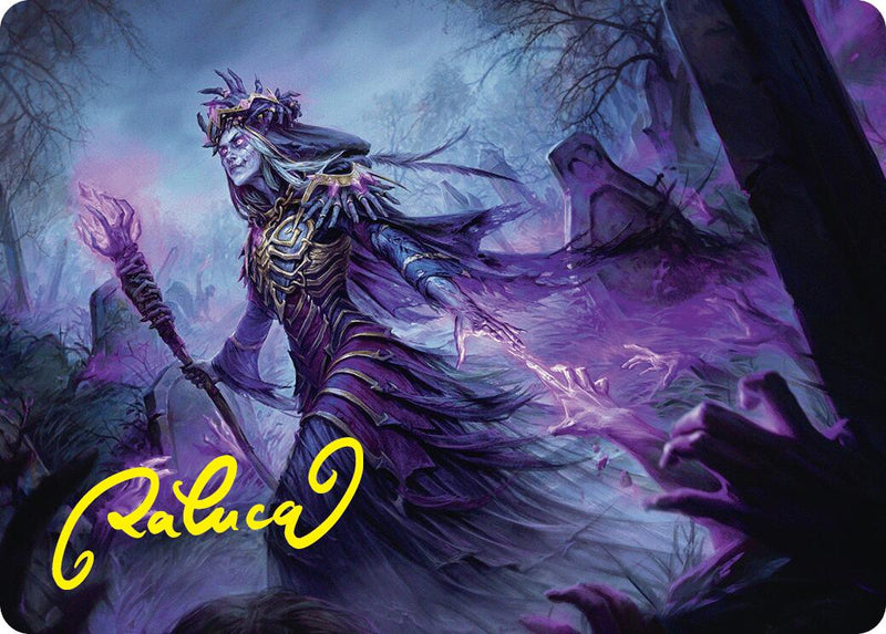 Zul Ashur, Lich Lord Art Card (10/54) (Gold-Stamped Signature) [Foundations Art Series]-1