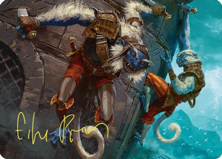Goblin Boarders Art Card (11/54) (Gold-Stamped Signature) [Foundations Art Series]-1