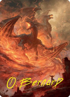 Rite of the Dragoncaller Art Card (38/54) (Gold-Stamped Signature) [Foundations Art Series]-1