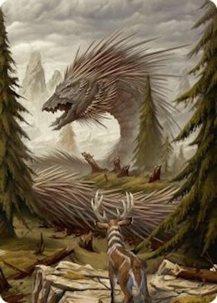 Quilled Greatwurm Art Card (44/54) [Foundations Art Series]-1