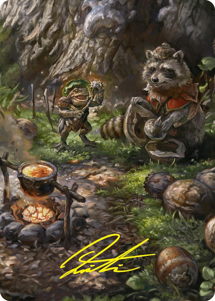 Sylvan Scavenging Art Card (46/54) (Gold-Stamped Signature) [Foundations Art Series]-1