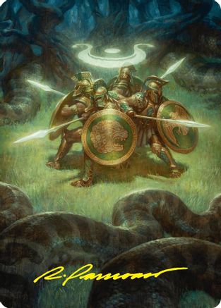 Anthem of Champions Art Card (47/54) (Gold-Stamped Signature) [Foundations Art Series]-1
