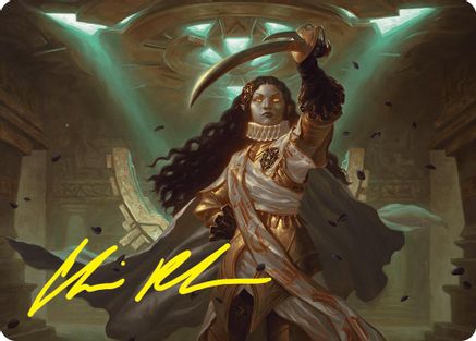 Elenda, Saint of Dusk Art Card (15/54) (Gold-Stamped Signature) [Foundations Art Series]-1