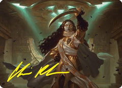 Elenda, Saint of Dusk Art Card (15/54) (Gold-Stamped Signature) [Foundations Art Series]-1