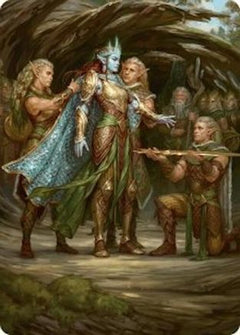 Lathril, Blade of the Elves Art Card (48/54) [Foundations Art Series]-1