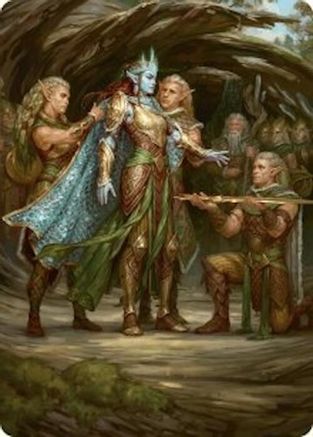 Lathril, Blade of the Elves Art Card (48/54) [Foundations Art Series]-1