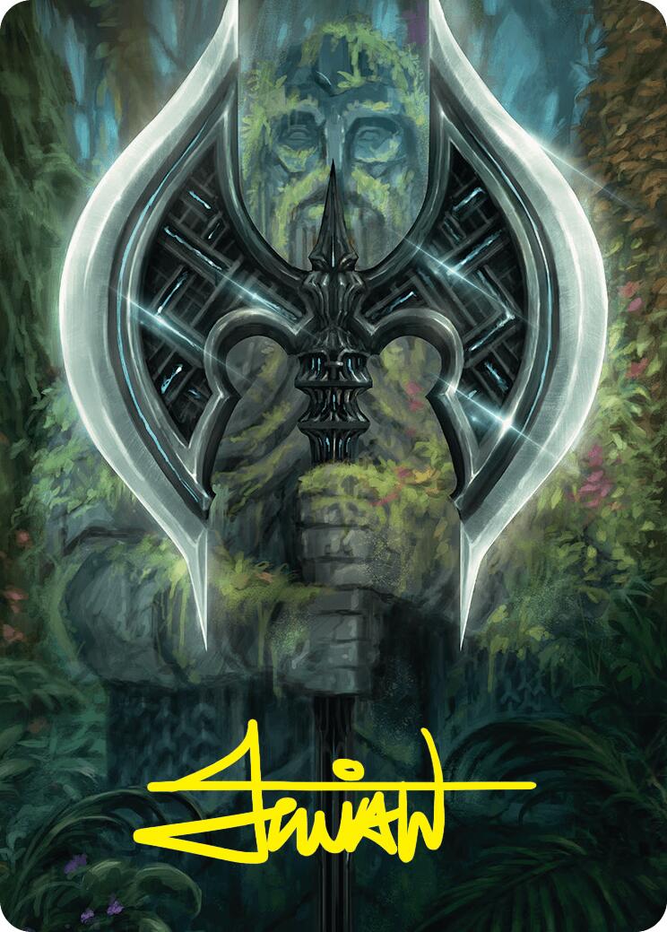 Leyline Axe Art Card (49/54) (Gold-Stamped Signature) [Foundations Art Series]-1